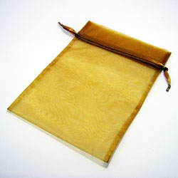 Organza Bag Aztec Gold - Various Sizes - Lotus Oils New Zealand