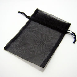 Organza Bag Black - Lotus Oils New Zealand