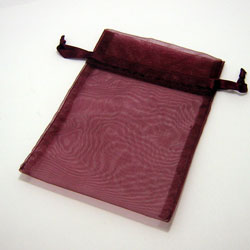 Organza Bag Crimson - Various Sizes - Lotus Oils New Zealand