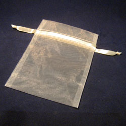 Organza Bag Ivory - Various Sizes - Lotus Oils New Zealand