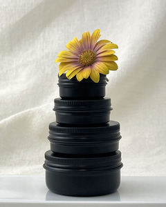 Products: Aluminium tin various sizes in black - Lotus Oils New Zealand