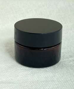 Amber Jar with Black Lid - 120ml