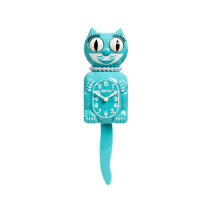 Home: Vibrant Blue Turquoise Lady Kit-Cat