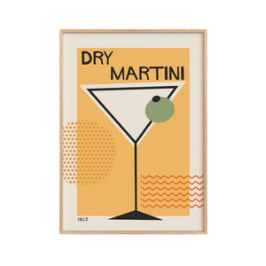 Wall Art: Dry Martini A3 Unframed