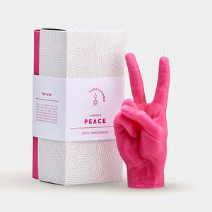 PEACE CANDLE HAND - RANGE OF COLOURS