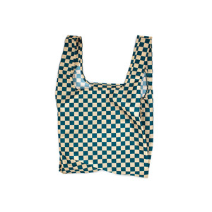 Reusable Bag Medium - Checkerboard Teal