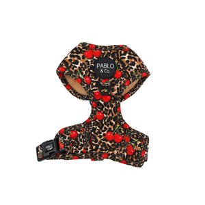 Dog Harness: Leopard Cherries: Adjustable Harness