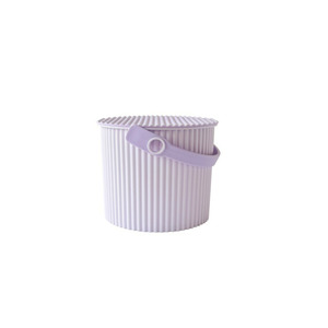 Macaron Bucket with Lid - Grape (4 Ltr)