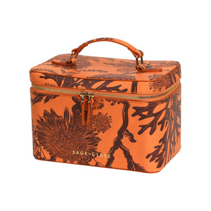 Gifts For Her: Delphine Large Vanity Case - Vivid Coral