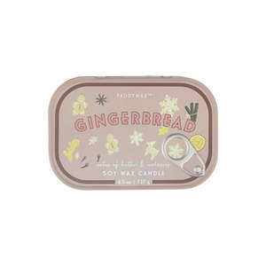Candles 1: BISTRO TIN CANDLE - GINGERBREAD 127G