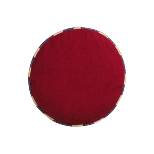 Under 100: Delana Round Cushion - Crimson Feather Insert Item