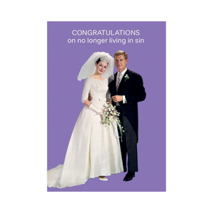 Cards Wrapping: Cath Tate - Living In Sin - Wedding Card