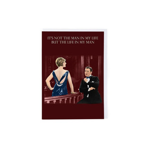 Cards Wrapping: Cath Tate - Life In My Man - Humour Card