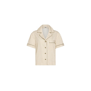 Short Sleeve Sleep Shirt - Matcha Stripes