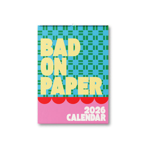 New This Week: 2026 BAD ON PAPER CALENDAR (SPIRAL) 30CM X 21CM