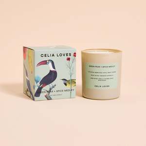 Celia Loves Candles: Green Pear & Spice Medley 395gms