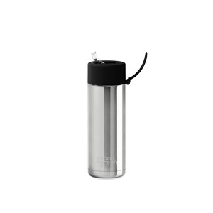 Frank Green: 20oz Stainless Steel Ceramic Reusable Bottle Chrome/Midnight
