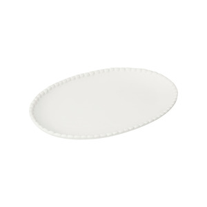 SOCIETY HOME CINI CERAMIC PLATE WHITE LARGE
