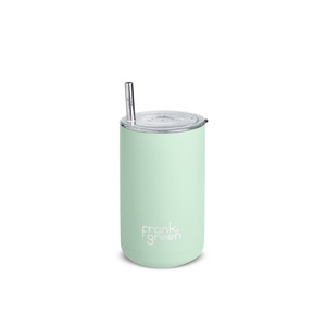 Reusable Cups: 3-1 Iced Coffee Cup with Straw - Mint Gelato