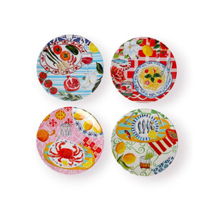 La La Land - Italian Summer Set of 4 - Melamine Plates
