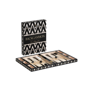 Games Puzzles: Classic Games Backgammon Lacquered Black