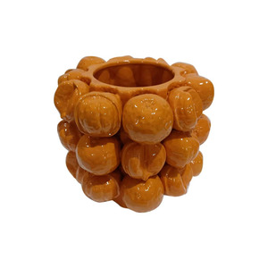 Ceramic Orange Vessel