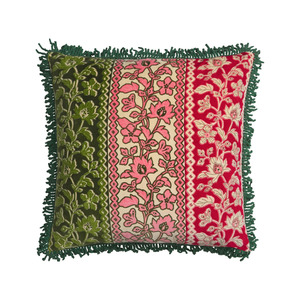 Best Selling: Thea Velvet Cushion - Kelp