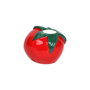 Candles 1: Talking Tables - Ceramic Candle Holder - Tomato
