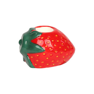Candles 1: Strawberry Ceramic Candle Holder - 6cm