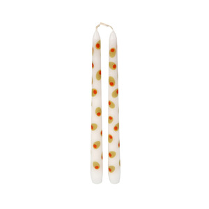 Candles 1: Olive Taper Dinner Candles - 2 Pack