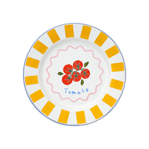 Tomato Enamel Plate - 25cm