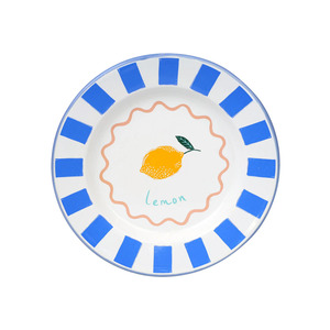 Kitchen 2: Lemon Enamel Plate - 25cm