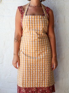 Kitchen 2: Mango Seersucker Apron