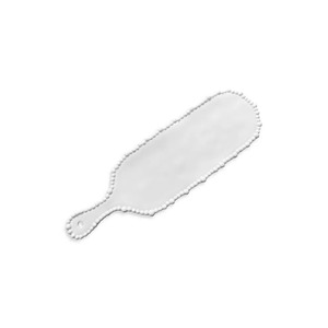 Under 50: Melamine Pearl Platter Handle 42cm - White
