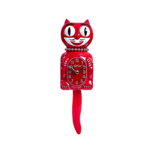 Kitchen Collection - Retro Red Lady Kit Cat Clock