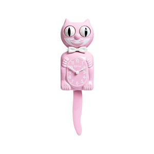 Wall Art: Bubblegum Pink Kit Cat Clock