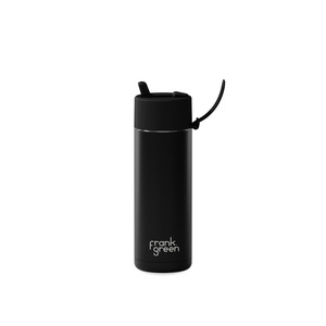 20oz Stainless Steel Ceramic Reusable Bottle Midnight with Straw Lid