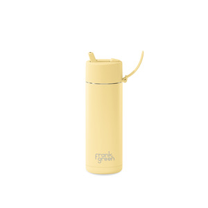 20oz Stainless Steel Ceramic Reusable Bottle Buttermilk with Straw Lid
