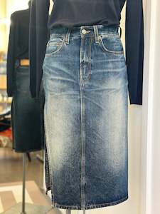 Shorts Skirts: Haikure denim skirt