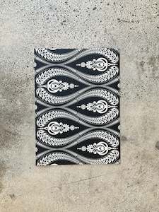 Podevache Black detailed table place mat