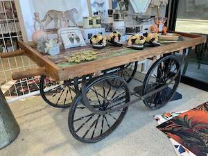 Furniture: Original Wooden Cart - ON SALE