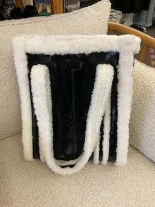 Accessories: Aje Stella Shearling Tote