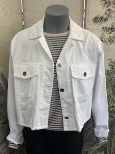 Jackets Jerseys Coats: Bella Dahl Cropped Denim Jacket