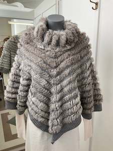 Pellessimo Paris Rabbit Fur Poncho