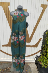 Clothing: Cristina Beautiful Life Peonia Petrol Jumpsuit