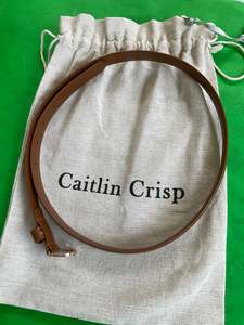 Accessories: Caitlin Crisp Narrow Tan Belt