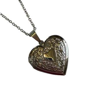 Heart Filagree Locket on Chain