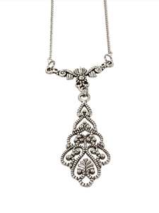 Silver Filagree Ornate Pendant