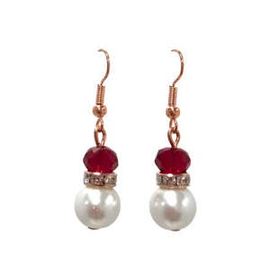 Bead Duo Rhinestone Drop Earring