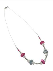Lumina Glass: Lampwork Multi Colour Bead Necklace